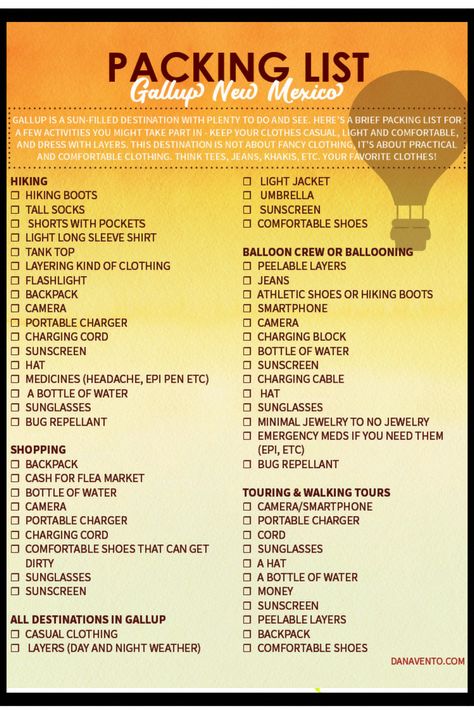 What To Pack For A Trip To Gallup, New Mexico, flea marketing, backpacks, caps, hiking boots,Packing List, shoes, boots, #GallupRealTrue #backpackingchecklist New Mexico Packing List, Packing List Winter, Summer Packing List, Mexico Packing List, Mexico Summer, Backpacking Checklist, Gallup New Mexico, Summer Packing Lists, Pack For A Trip