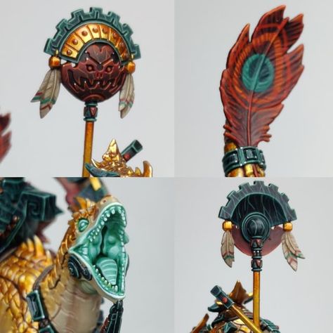 Seraphon Age Of Sigmar, Lizardmen Warhammer, Paint Guide, Gaming Ideas, D&d Minis, Miniature Stuff, Warhammer Figures, Warhammer Aos, Age Of Sigmar