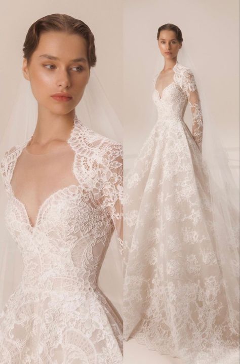 Vintage Bride Dress Classy, Kate Middleton Inspired Wedding Dress, Lilly Collins Wedding Dress, Wedding Dress Trends 2023, Modern Elegant Wedding Dress Lace, Victorian Wedding Dress 19th Century, Ellie Saab Wedding Dresses, Queen Anne Wedding Dress, 1800 Wedding Dress