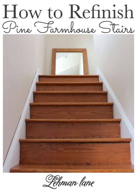 Pine Staircase Makeover, Stairs Remodel, Stairs Makeover Design, Farmhouse Stairs, Rustic Staircase, Stairs Makeover, Wood Staircase, Staircase Makeover, Wood Farmhouse