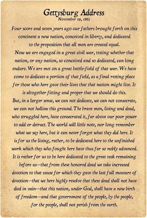 Amazon.com: AllPosters Wall Poster Gettysburg Address Full Text Poster Print, 13x19 : Office Products Thankful To God, Gettysburg Address, Text Poster, Beacon Of Light, Wall Poster, Office School, Office Products, Never Forget, The Sweet