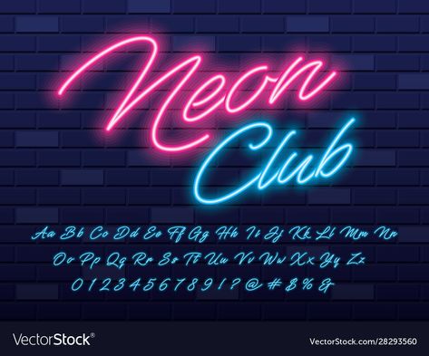 Neon Stock, Sign Fonts, Light Font, Free Download Photoshop, Free Script Fonts, Simple Designs To Draw, Aesthetic Fonts, Light Letters, Calligraphy Alphabet