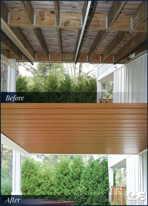 Under Deck Patio Ideas Privacy Screens, Under Deck Posts Ideas, Under Deck Privacy Screen, Sunroom Under Deck Ideas, Diy Screened In Porch Under Deck, Screened Porch Under Deck Ideas, Screened In Porch Under Deck Ideas, Covered Deck Makeover, Under Deck Patio Ceiling Ideas