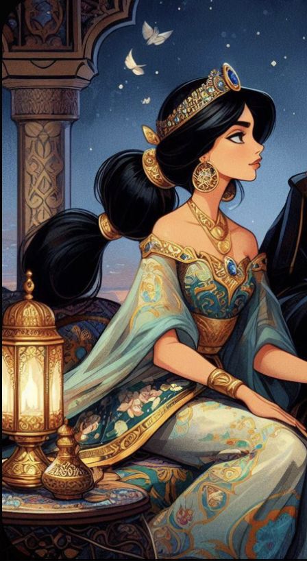 Jasmine Princess Aesthetic, Princess Jasmine Wallpaper, Princess Jasmine Aesthetic, Princess Jasmine Disney, Princess Jasmine Art, Jasmine Earrings, Jasmine Aesthetic, Aladdin Art, Aladdin Wallpaper