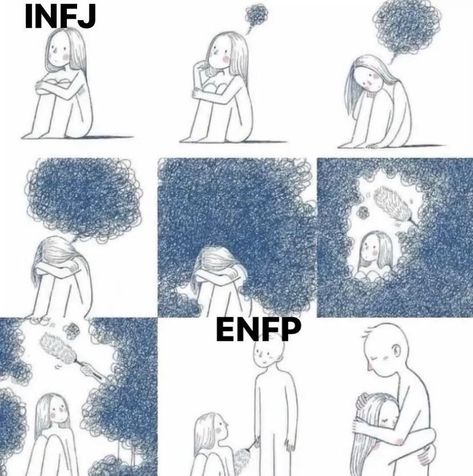 Mbti Functions, Enfp And Infj, Infj Relationships, Personalidad Enfp, Enfp Relationships, Enfp Personality, Infj Type, Myers Briggs Personality Types, Mbti Character