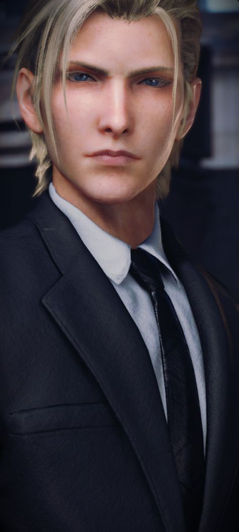 Reeve Tuesti Ff7, Rufus Shinra, Ffvii Rebirth, Tetsuya Nomura, Sci Fi Rpg, Blonde Babies, Fantasy Male, Square Enix, Final Fantasy Vii