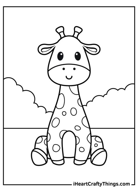 Printable Baby Animals Coloring Pages (Updated 2021) Zoo Animal Coloring Pages, Giraffe Coloring Pages, Baby Coloring Pages, Free Coloring Sheets, Printable Animals, Dog Coloring Page, Coloring Page Ideas, Batman Wallpaper, Easy Coloring Pages