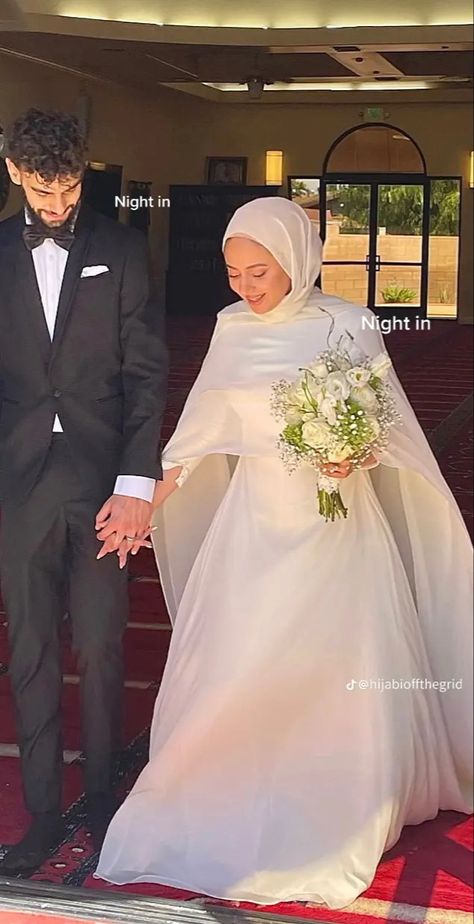 Abaya Wedding Dress, Hijabi Wedding Dress, Islamic Wedding Dress, Modest Bridal Dresses, Wedding Abaya, Hijabi Wedding, Wedding Dresses Muslim, Muslim Wedding Gown, Nikah Outfit