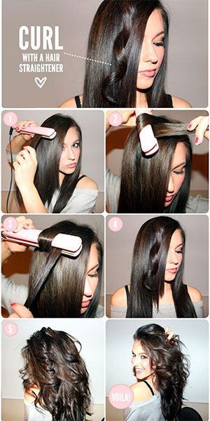 15 Hair Tricks Created by Hair Straightener Curls With Straightener, Curl Your Hair, Bohol, Short Hairstyle, Sleeve Tattoo, Dream Hair, Great Hair, Flat Iron, Hair Skin