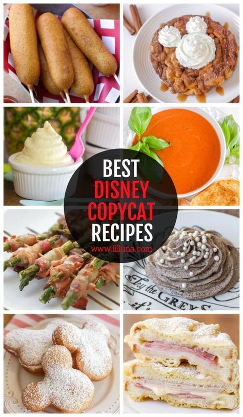 Bring the magic home with any of these Disney Recipes—all copycats of our favorite dishes and treats from the Disney parks! #disneyrecipes #disney #copycatrecipes #disneyfood #copycat Disney Parks Food Recipes, Disney Park Food Recipes, Disney Snack Recipes, Disney Copycat Recipes Dinner, Disney Recipes Dinner, Disneyland Recipes Copycat, Disney Park Recipes, Disney Parks Recipes, Disney Recipes Copycat