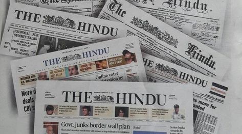 The Hindu provides essential information and news analysis with facts and data which are very important in UPSC current affairs preparation. Further, The Hindu has good reputation and editorials provide good insight into the current issues. International Affairs Aesthetic, The Hindu Newspaper, Newspaper Reading, Ias Preparation, Vision 2023, Newspaper Background, Buddha Painting Canvas, Music Cover Photos, Upsc Civil Services