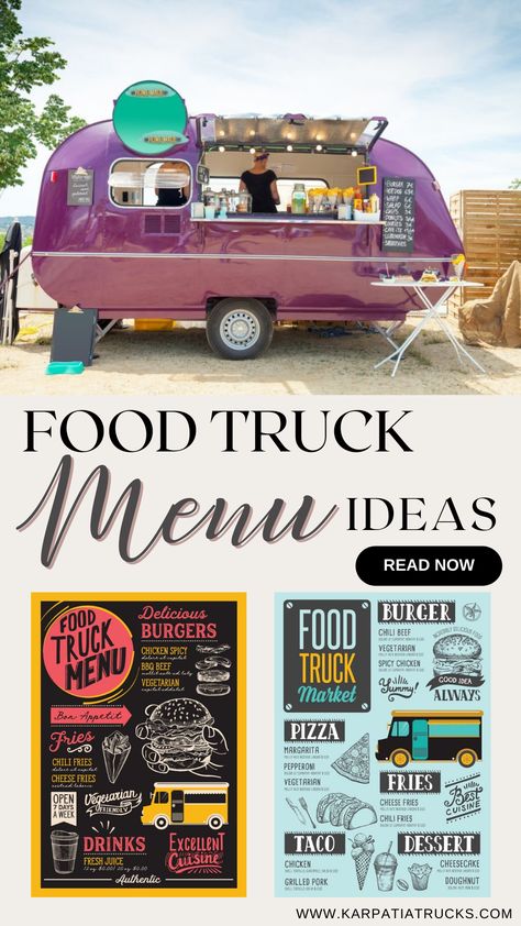 Grow Your Food Truck Business: Essential Tips To Successfully Manage And Increase Your Sales, Learn How To Start A Mobile Food Cart Business: Mobile Food Facility; Proper Mini Food Truck; Passive Income Ideas; Business Ideas Vegetarian Food Truck Ideas, Food Truck Menu Ideas Signs, Coffee Food Truck Menu Ideas, Food Truck Tips, Farm To Table Food Truck, Box Truck Food Truck Conversion, Types Of Food Trucks, Food Trailer Ideas Business, Food Truck Layout Design