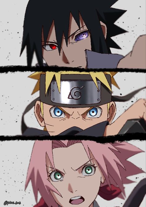 Naruto And Sasuke Kiss, Sasuke Shippuden, Naruto Team 7, Boruto Characters, Naruto Teams, Naruto Drawings, Naruto Sasuke Sakura, Naruto Uzumaki Shippuden, Naruto Pictures