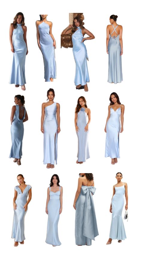 Light Blue Silk Bridesmaid Dresses, Light Blue Satin Bridesmaid Dresses, Bridesmaids Blue, Satin Bridesmaids Gowns, Light Blue Bridesmaid Dresses, Light Blue Bridesmaid, Wedding April, Silk Bridesmaid Dresses, Dream Beach Wedding