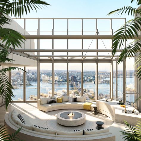 Amazing Interior Design, Sky Home, Rooms Design, Renzo Piano, Sydney Harbour, Open Living Room, Expensive Houses, Global Design, Best Interior