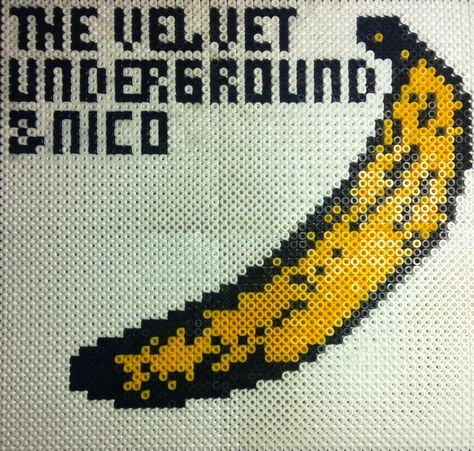 Just completed this Hama bead Velvet Underground album cover. 8-bit style. Could be used as a place mat maybe? I wonder what album to do next...? Hama Bead, Tapestry Crochet Patterns, Perler Bead Art, Fuse Beads, Tapestry Crochet, Perler Bead Patterns, Perler Bead, 8 Bit, Hama Beads