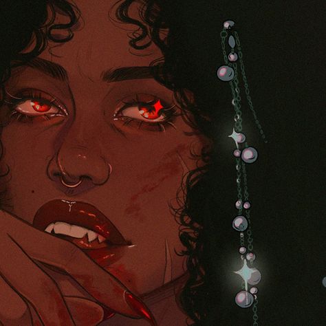 free 🩸 . . . #artistsoninstagram #artist #vampireart #ocart #vampire Scary Vampire Art, Black Women Vampire, Poc Vampires, Vampire Black Woman, Vampire Bite Pose, Vampire Art Female Gothic, Vampire Aesthetic Art, Vampire Love Art, Vampire Female Art