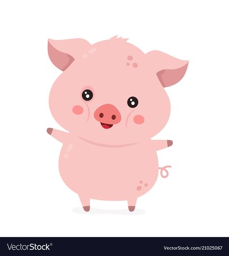 Pig Animation, Cute Pig Cartoon, Cartoon Sitting, Heo Cute, Cartoon Character Illustration, Cartoon Story, Pig Farm, Pig Farming, Pig Cartoon