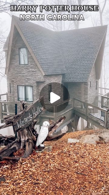 Allison Reynolds | NC Lifestyle + Travel on Instagram: "🧙 Did you guys know that there’s a Harry Potter themed castle located in Asheville, North Carolina? 

This place is every Harry Potter ⚡️ fans dream come true !! I went here with my daughter this past weekend and we were completely amazed by the amount of details that went into this house !! It was a truly magical experience and we had such an awesome time discovering all of the hidden secrets throughout the property !! This place was like something out of a movie and it didn’t feel real!!! 

✨ The Hogwarts inspired exterior, the movie props, the characters, the decorations and the insane Mountain View’s make this one of the most spectacular stays on Airbnb and you’re going to want to check it out for yourself!! 

The house is locate Allison Reynolds, Harry Potter Props, Harry Potter House, Movie Locations, Harry Potter Houses, Asheville North Carolina, Movie Props, Lifestyle Travel, Asheville Nc