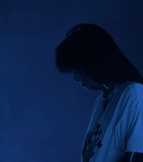 Billie Eilish Pfp, Blue Aura, Song Lyrics Wallpaper, Blue Aesthetic, Billie Eilish, On Instagram, Blue, Instagram