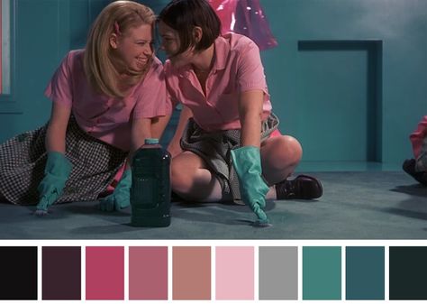 But I'm a Cheerleader Jamie Babbit, But I'm A Cheerleader, Color In Film, But Im A Cheerleader, Movie Color Palette, Cinema Colours, Color Script, Film Inspiration, Color Film