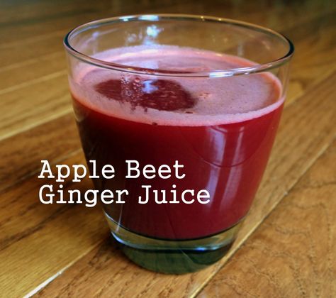 Apple Beet Ginger Juice Natural Juice Recipes, Apple Juice Recipe, Pre Workout Smoothie, Beet Juice Recipe, Pineapple Juice Recipes, Beet Smoothie, Juice Smoothies Recipes, Beet Recipes, Juicer Recipes