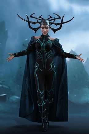 Thor: Ragnarok Hela Scale Figurine Hot Toys Doll Model Cate Blanchett Hand-Painted Sword Mjolnir Hela Odinsdottir, Thor Ragnarok Hela, Marvel Hela, Marvel Supervillains, Hela Thor, Thor Ragnarok 2017, Power Rangers Megazord, Thor Ragnarok, Marvel Toys