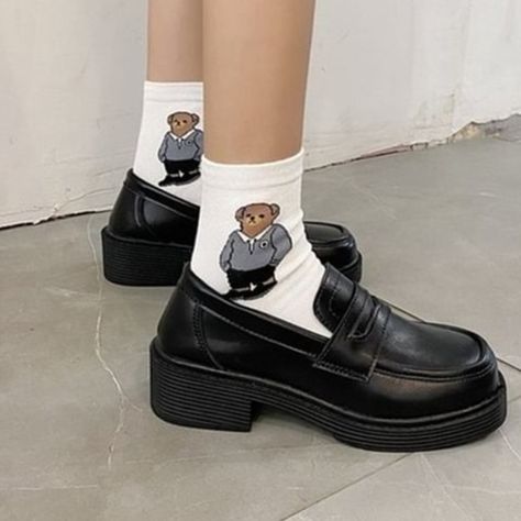 Platform School Shoes, College Shoes, Uniform Accessories, Japanese School, Aesthetic Clothing, High Quality Shoes, Jane Shoes, Comfy Shoes, Doll Shoes