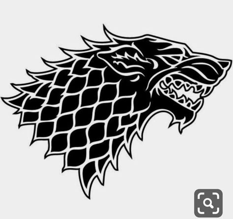 House Stark Sigil, Stark Direwolf, Stark Sigil, Game Of Thrones Tattoo, Diy Vinyl Projects, Window Wall Art, Game Of Thrones Party, Game Of Thrones Dragons, Dire Wolf