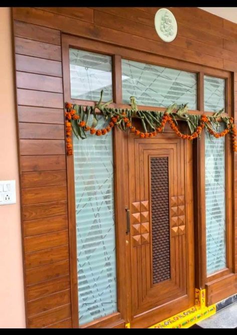 Lastest wooden door ideas Trending wooden door designs 2023 Stylish wooden door ideas Teak Wood Main Door Design Entrance Indian, Indian Main Door Designs, Main Door Lock, Wooden Door Ideas, Main Door Designs, Window Glass Design, Flush Door Design, Door Design Ideas, House Front Door Design