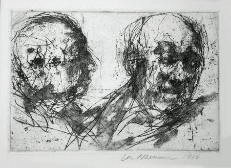 Lee Newman, Intaglio Printmaking, Three Witches, Etching Prints, Master Drawing, Two Heads, Printmaking Art, Expressionist Art, Identity Art