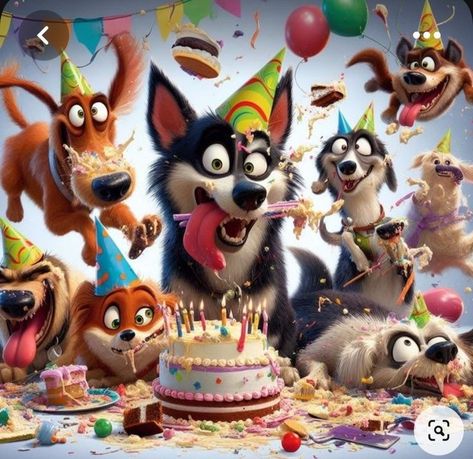 Happy Birthday With Animals, Happy Birthday Puppy, Happy Birthday Animals, Happy Birthday Wishes Pics, Birthday Wishes Pics, Happy Birthday Kids, Funny Happy Birthday Wishes, Happy Birthday Dog, Birthday Greetings Friend