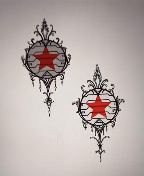 Winter Soldier Tattoo Ideas, Bucky Barnes Tattoo Ideas, Bucky Tattoo, Winter Soldier Nails, Bucky Barnes Tattoo, Winter Soldier Tattoo, Marvel Scrapbook, Wiener Soldier, Shield Tattoo