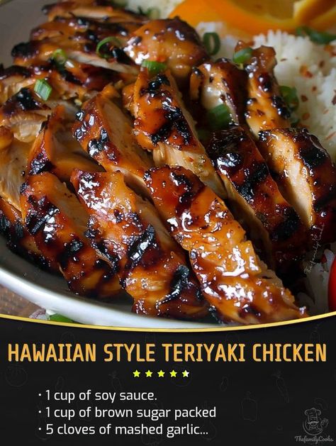 Shoyu Chicken, Chicken Crock Pot, Hawaiian Food, No Calorie Foods, Half Time, Chicken Dishes Recipes, Teriyaki Chicken, Hawaiian Style, Pineapple Juice