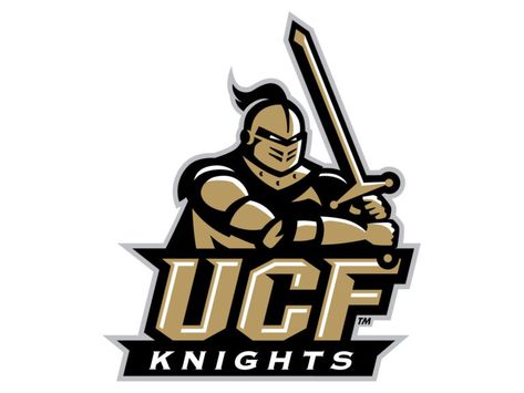 UCF knights logo Ucf Football, Golden Knights Logo, Ucf Knights, University Of Central Florida, College Logo, Golden Knights, Graphic Tshirt Design, College Team, Football Logo