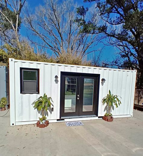 Storage Container Shed, Shipping Container Sheds, Own Business Ideas, Above Ground Pool Landscaping, Container Shop, Shipping Container House, Home Salon, Casa Container, Above Ground Pool