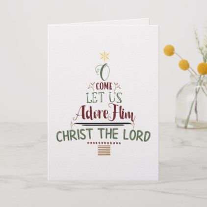 Christian Christmas Carol Typography Holiday Photo Card - script gifts template templates diy customize personalize special Typography Holiday Card, Christian Holidays, Fun Christmas Cards, Christmas Typography, Merry Christmas Diy, Holiday Design Card, Cute Christmas Tree, Photo Greeting Cards, Religious Christmas