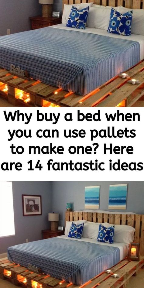 Diy Pallet King Bed Frame, Bed Pallets Ideas Diy, Pallets For Bed Frame, Full Size Pallet Bed Diy, Diy Pallet Bed Ideas Bedroom, Pallate Beds Ideas, Pallet King Bed Frame, Pallette Bed Ideas, Palet Bed Ideas