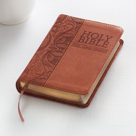 KJV Bible Mini Pocket in Tan Pocket Bible, Year Bible Reading Plan, Mini Bible, Bible Books, One Year Bible, Christian Art Gifts, Bible King James Version, Kjv Bible, Pocket Edition