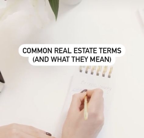 Common Real Estate Terms House Real Estate, Real Estate Terms, Selling A Home, Selling House, Estate Agent, Real Estate Agent, How To Find Out, Meant To Be, Real Estate