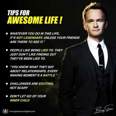 How I Met Your Mother Quotes Barney, How I Met Your Mother Barney, Barney Stinson Quotes, Friendship Rules, How Met Your Mother, Bohemian Patio, Barney Stinson, Dont Let Go, Neil Patrick