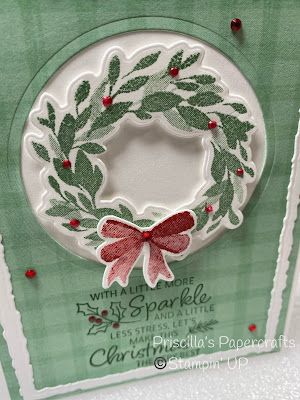 Stampin Up Cottage Wreaths Christmas Cards, Stamping Up Cottage Wreaths, Stampin Up Country Wreaths, Cottage Wreath Cards, Stampin Up Cottage Wreath Cards, Cottage Wreath Stampin Up Cards, Stampin Up Gingham Cottage, Wreath Cards, Christmas Greens