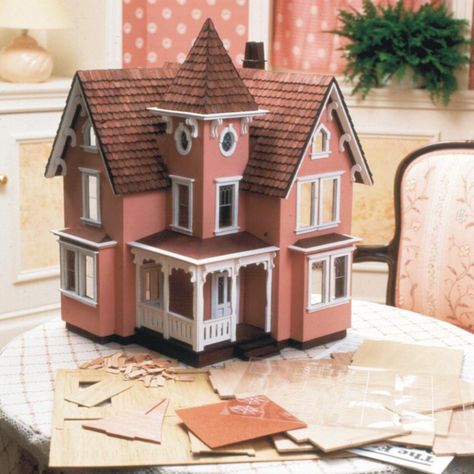 Fairfield Dollhouse Kit by Greenleaf Dollhouses - Walmart.com - Walmart.com Fairfield Dollhouse, Dollhouse Family, Build A Playhouse, Doll House Plans, Storybook Cottage, Victorian Dollhouse, Charming House, Dollhouse Kits, Miniature Houses