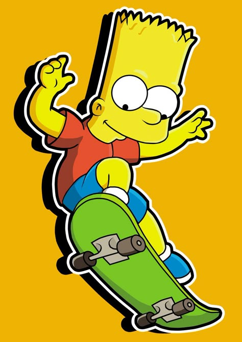 Bart Simpson by tonetto17.deviantart.com on @DeviantArt Bart Simpson Art, Simpson Art, Simpson Wallpaper Iphone, Simpsons Drawings, Simpsons Characters, Nyc Artist, Simpsons Art, Portrait Cartoon, Skateboard Design