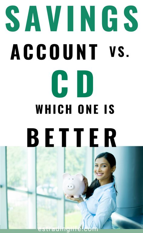 Savings accounts and certificates of deposit(CDs) are some of the highest interest-paying deposit accounts. If you are having trouble choosing between a savings account and a CD, here is a guide to opening the right deposit account and earning a higher interest rate. // saving strategies, financial planning, how to open a deposit account, how to open a savings account, how to make money with a savings account// Best Savings Account, Saving Account, Pay Check, High Interest Savings Account, Money Smart, High Yield Savings Account, Certificate Of Deposit, Savings Accounts, Saving Strategies