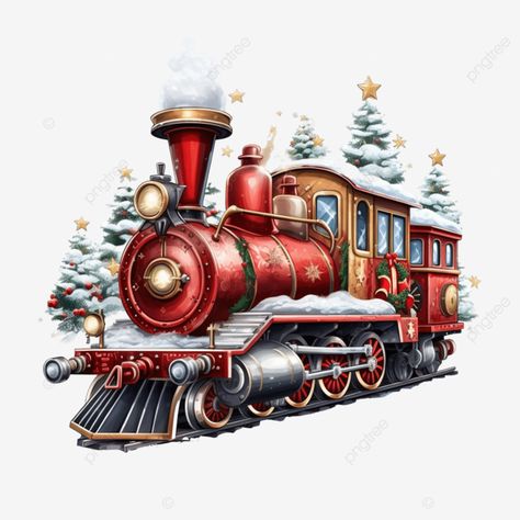 merry christmas train with spheres design winter season and decoration theme christmas star christ Christmas Train Illustration, Christmas Illustration Art, Block Ornaments, Train Png, Christmas Trains, Merry Christmas Images Free, Winter Train, Train Clipart, Train Illustration