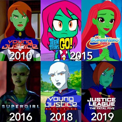 Superboy X Miss Martian, Miss Martian And Superboy, Superboy And Miss Martian, Miss Martian, Teen Titans Go, Young Justice, Cartoon Tv, Picture Collage, The Martian