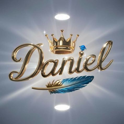 Daniel Name, Love Is Cartoon, Happy Birthday Design, King Photo, Anime Quotes Inspirational, Karate Kid, Birthday Design, Name Design, Bible Stories