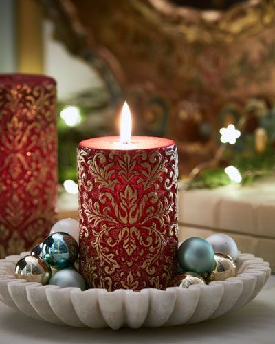 Bring the magic of Christmas into your home using our artisanal Christmas pillar candles, thoughtfully created to add a touch of Christmas elegance. Light one up and savor the delightful fragrances of refreshing peppermint, each one creating a festive haven in your home. Pillar Candles Decor, Balloon Baby Shower Centerpieces, Red Gold Christmas, Candles Decor, Rainbow Candle, Candle Making Wax, Gold Christmas Ornaments, Candle Crafts Diy, Gold Christmas Decorations