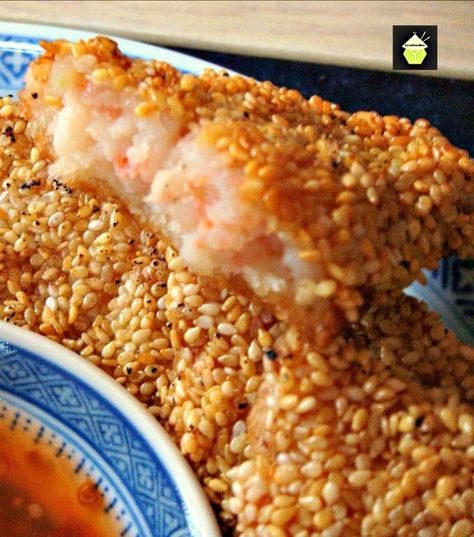 Prawn Toast Recipe, Chinese Salads, Birthday Appetizers, Sesame Shrimp, Asian Shrimp, Prawn Toast, Recipes Chinese, Asian Appetizers, Shrimp Toast